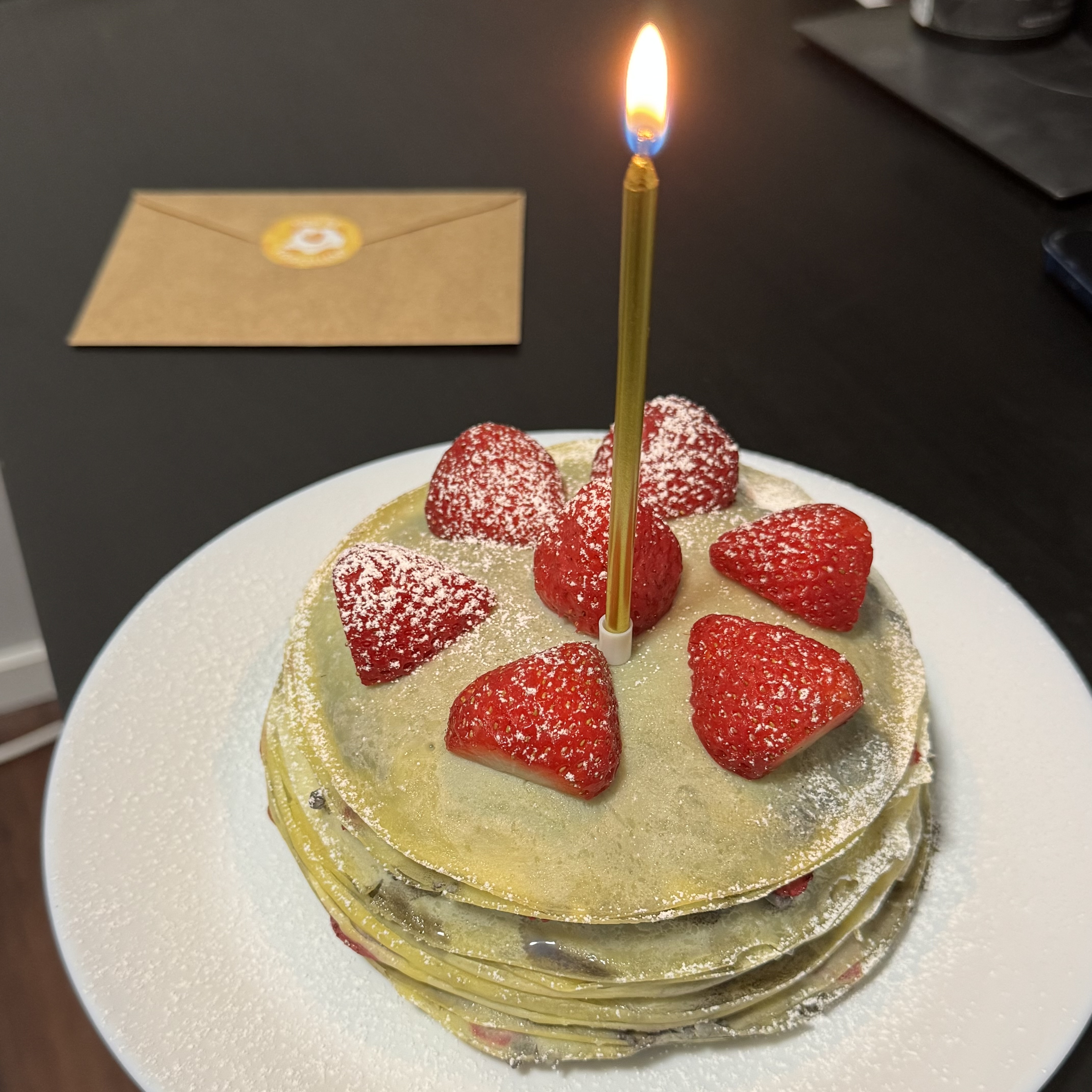 Sesame Strawberry Crepe Cake thumbnail